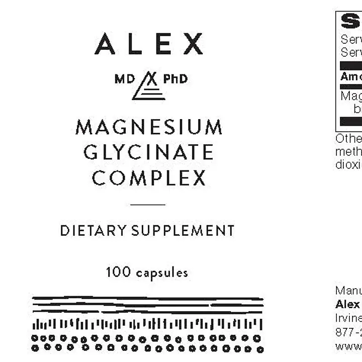 Magnesium Glycinate Complex - 100 capsules - Master